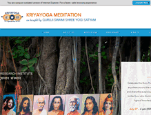 Tablet Screenshot of kriyayoga-yogisatyam.org